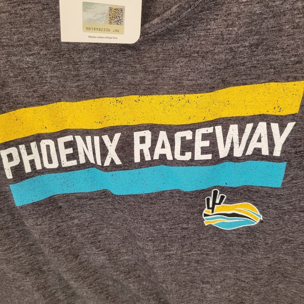 NWT Women's Phoenix Raceway V-neck Tee Size Large - Picture 1 of 5